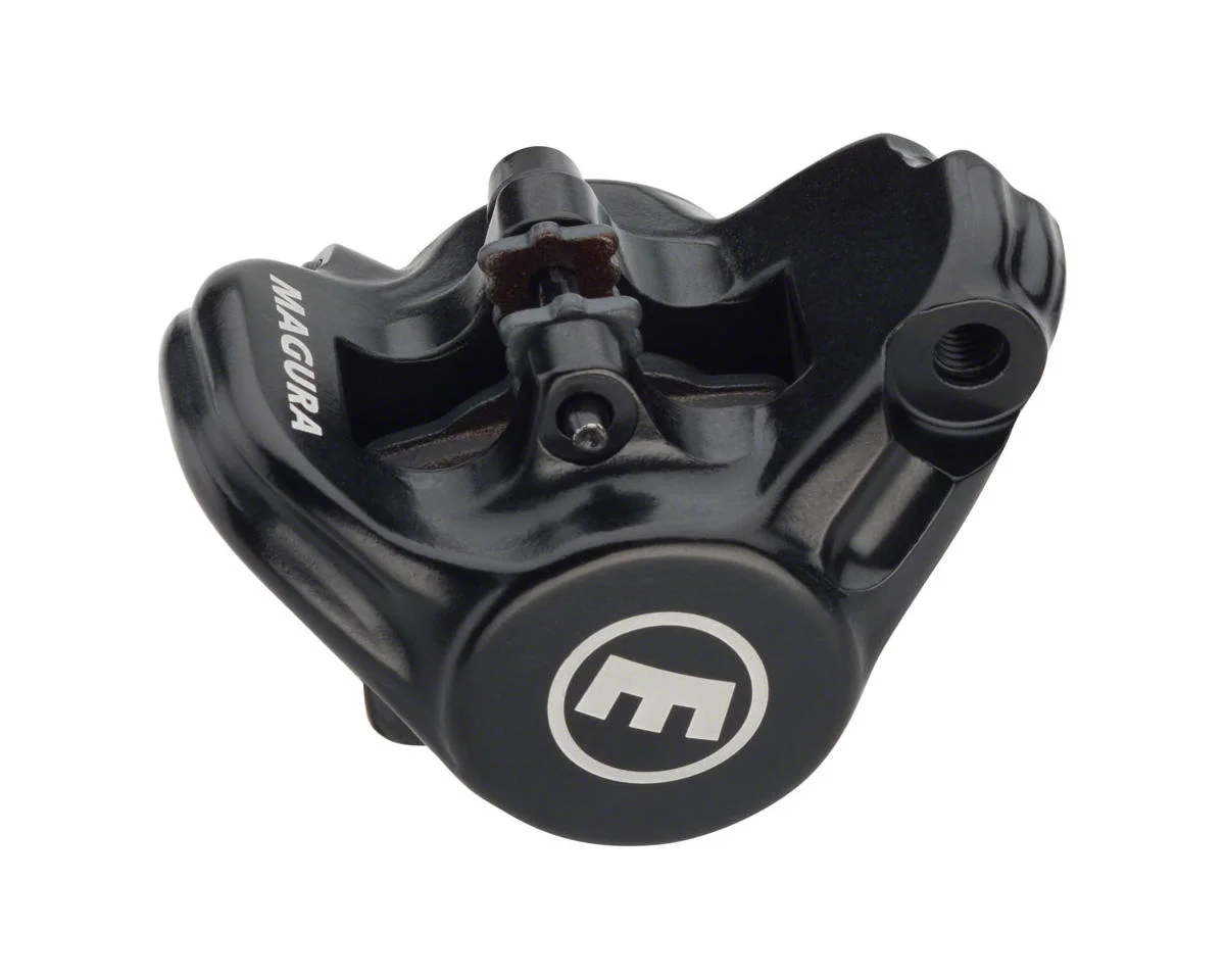 Magura MT C4 ABS FM Disc Brake Caliper (ABS) (Black/Laser Silver) (Flat Mount) (2-Piston)